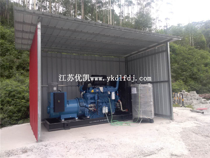 2020年7月2日，500KW玉柴發(fā)電機組交付廣西來賓某工地使用