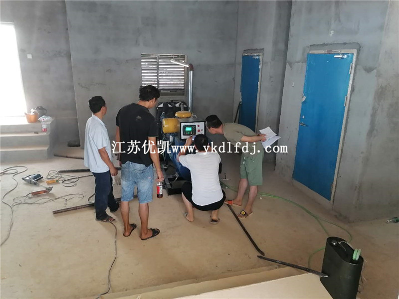 2020年7月25日，120KW濰柴雷納交付廣西某安置房備用電源使用