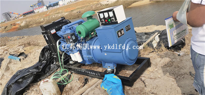 2021年2月3日，75KW玉柴發(fā)電機組交付廣西北海某工地使用