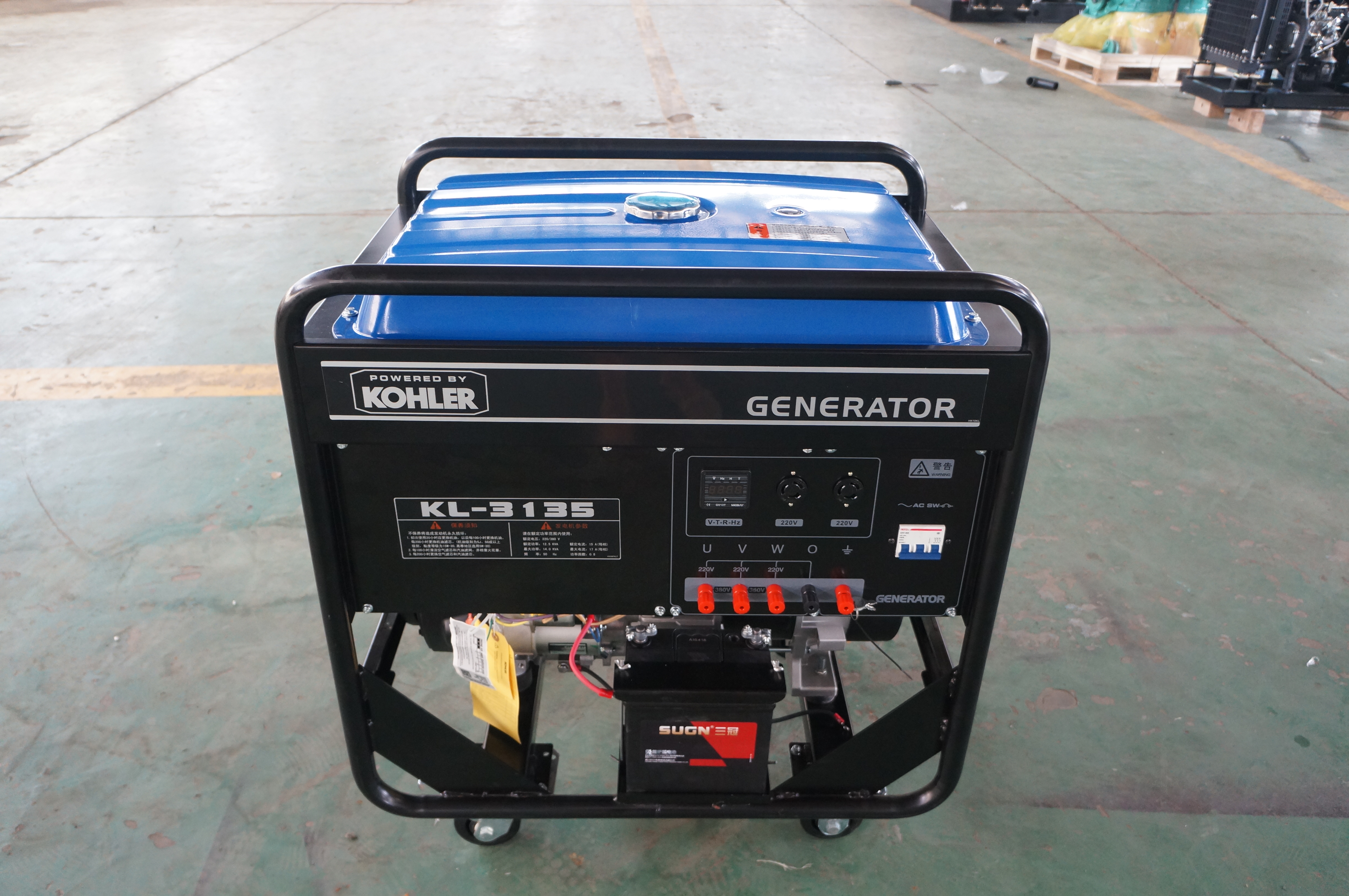 2020年11月4日，美國科勒汽油機15KW 2臺交付某公司使用