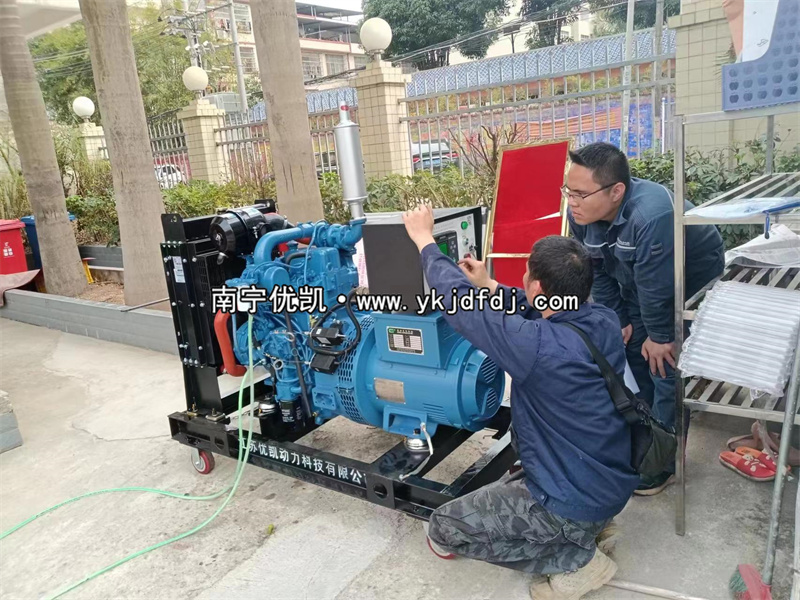 2023年3月21日，防城港上思縣20kw玉柴發(fā)電機(jī)組到貨現(xiàn)場(chǎng)