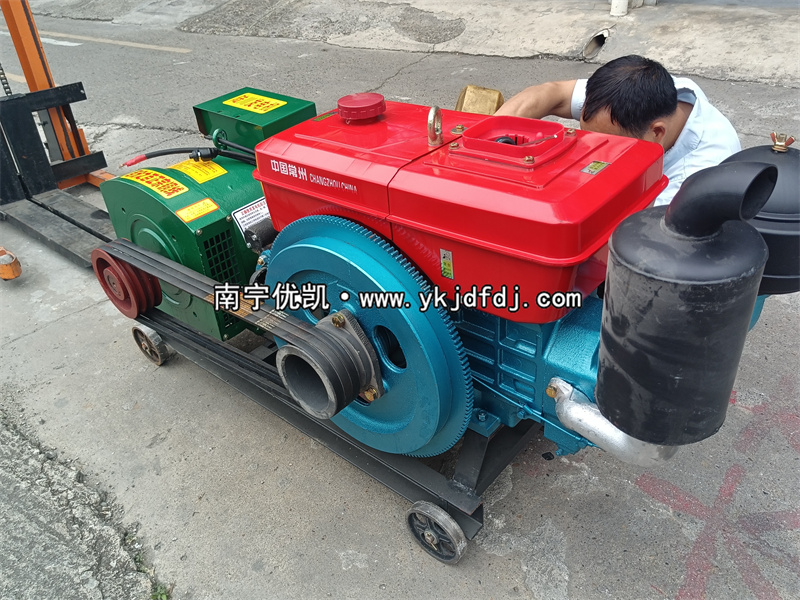 2023年4月24日，24KW單缸柴油發(fā)電機(jī)組試機(jī)發(fā)貨河北