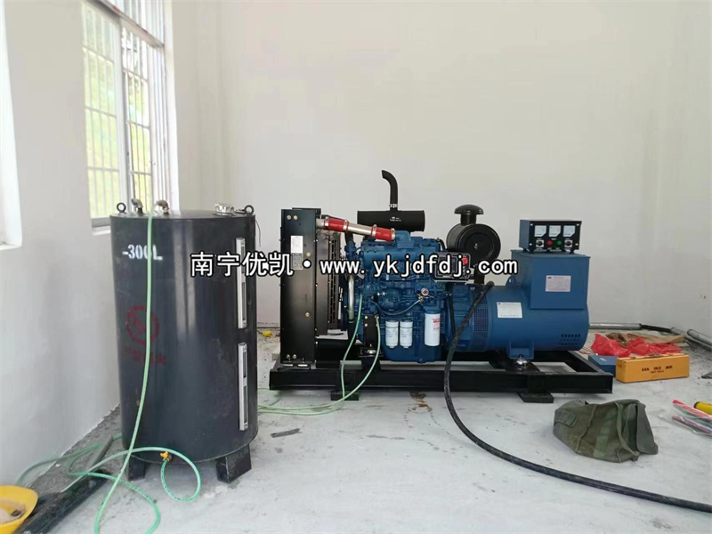 2023年5月22日，100kw玉柴發(fā)電機(jī)組來賓項目到貨安裝