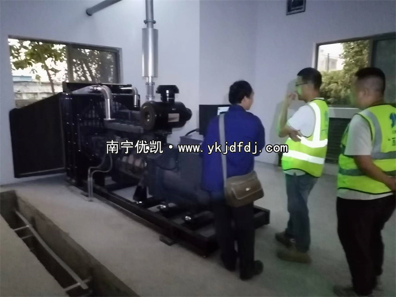 2023年11月28日，欽州項(xiàng)目250kw上柴發(fā)電機(jī)組到貨安裝調(diào)試