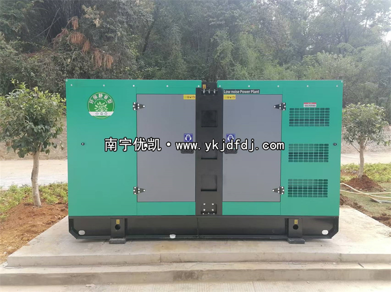 2024年11月21日，平果項(xiàng)目160kw低噪音柴油發(fā)電機(jī)組到貨試機(jī)